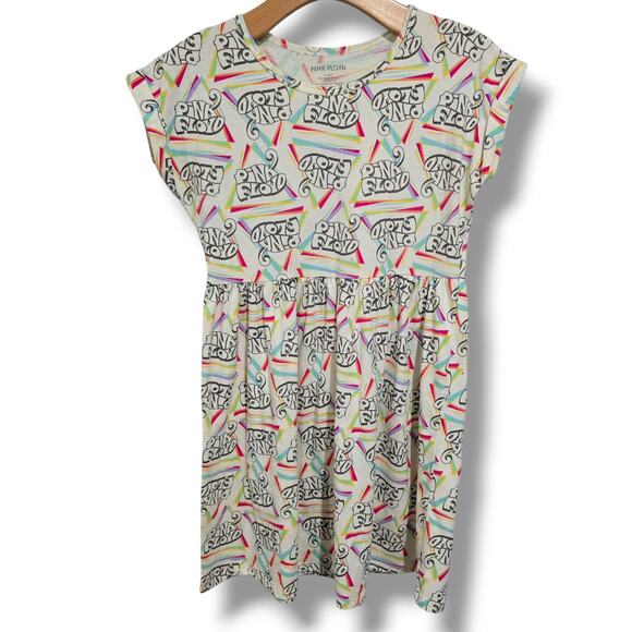 Pink Floyd Girls’ Graphic Rainbow Logo Dress Large, Cotton Polyester Gently Used - Picture 4 of 7